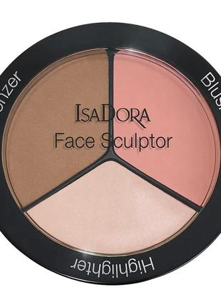 Палетка для скульптурирования лица isadora face sculptor 01 - warm peach