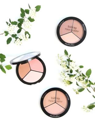 Палітра для скульптурування обличчя isadora face sculptor 01 — warm peach4 фото