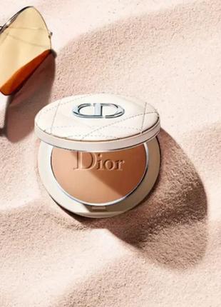 Пудра для лица dior diorskin forever natural bronze powder 005 - warm bronze4 фото