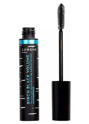 Туш для вій lumene nordic birch black volume waterproof mascara black3 фото