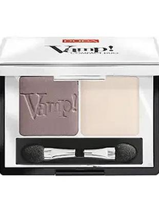 Тени для век pupa vamp! compact duo eyeshadow 06 - brown vanilla (коричнево-ванильный)