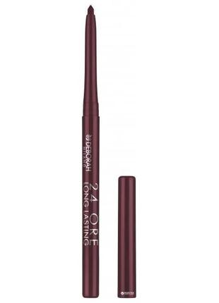 Олівець для губ deborah milano 24 ore long lasting lip pencil 01 — dark red4 фото