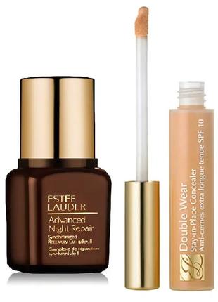 Подарочный набор для лица estee lauder repair and conceal набор (сыворотка, 7 мл + консилер. 1,9 мл)