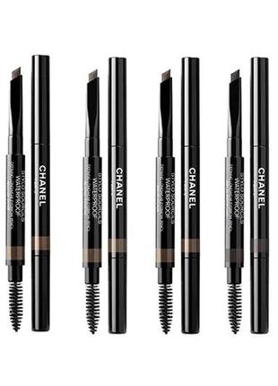 Карандаш для бровей chanel stylo sourcils waterproof 804 - blond dore, тестер4 фото