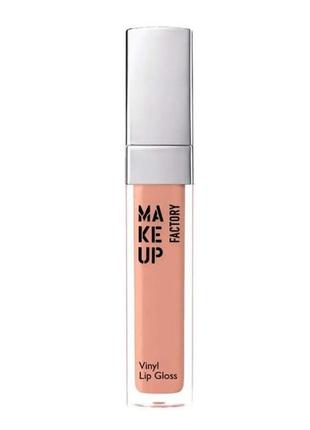 Блеск для губ make up factory vinyl lip gloss 02 - transparent nude3 фото