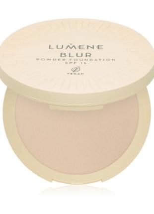 Крем-пудра для обличчя lumene blur longwear powder foundation spf15 1