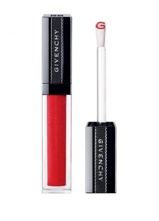 Блеск для губ givenchy gloss interdit vinyl 12 - rouge thriller, без коробки1 фото