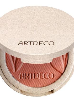 Румяна artdeco green couture silky powder blush 20 - terracotta cheeks3 фото