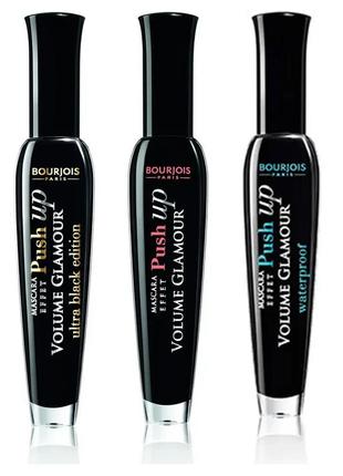 Тушь для ресниц bourjois volume glamour effet push up ultra black edition 31 - ultra black (ультра-черный)4 фото