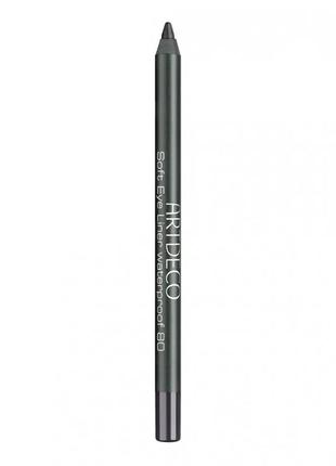 Карандаш для глаз artdeco soft eye liner waterproof 80 - sparkling black1 фото