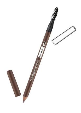 Карандаш для бровей pupa true eyebrow pencil 003 -  dark brown3 фото