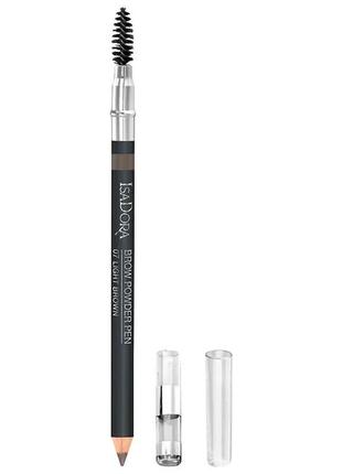 Карандаш для бровей isadora brow powder pen 01 - black3 фото