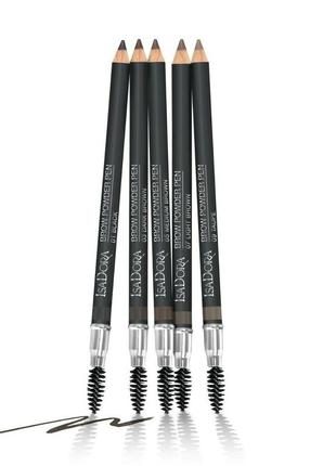 Карандаш для бровей isadora brow powder pen 01 - black4 фото