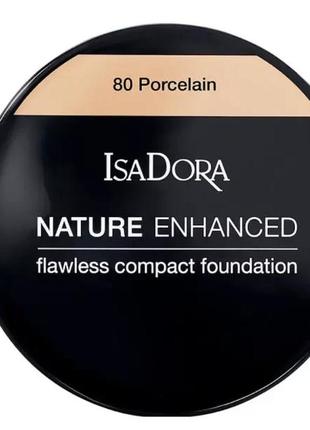 Тональная пудра для лица isadora nature enhanced flawless compact foundation 84 - cream sand4 фото