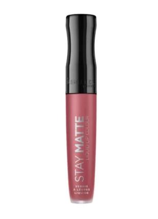 Помада для губ rimmel stay matte liquid lipstick 100 - pink bliss1 фото