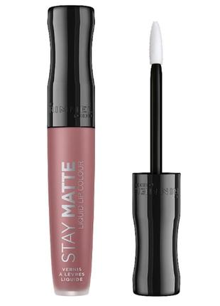 Помада для губ rimmel stay matte liquid lipstick 100 - pink bliss4 фото