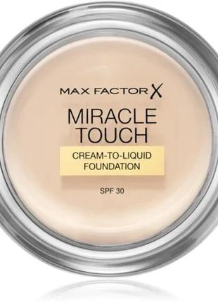 Крем-пудра max factor miracle touch spf 30 55 - blushing beige (светлый розово-бежевый)1 фото