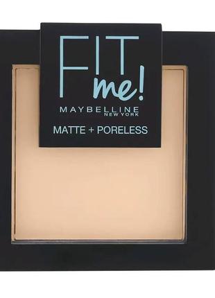 Пудра для лица maybelline new york fit me matte + poreless 105 - natural (натуральный)1 фото