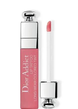 Тинт для губ dior addict lip tattoo long-wear colored tint 351 - natural nude