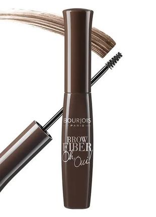 Туш для брів bourjois brow fiber oh oui! 02 - chatain6 фото