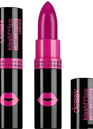 Помада для губ debby kiss my lips long lasting lipstick №06 - pink (розовый)3 фото