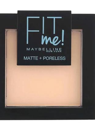 Пудра для обличчя maybelline new york fit me matte + poreless 104 — soft ivory (ніжні айворі)