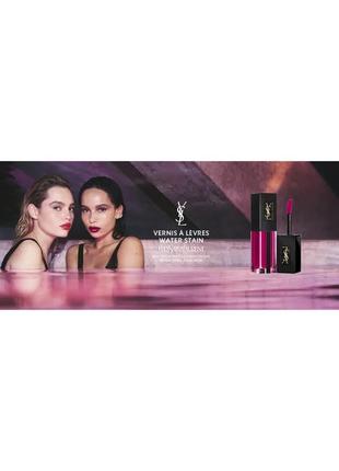 Блиск для губ yves saint laurent vernis a levres water stain 605 — bain de corail5 фото