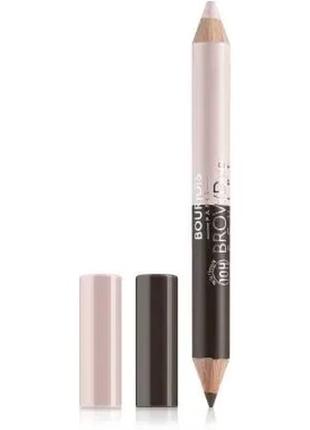 Карандаш-хайлайтер для бровей bourjois brow duo sculpt 21- blond2 фото