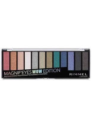 Палетка тіней для повік rimmel magnif'eyes eye contouring palette 006 — wow edition