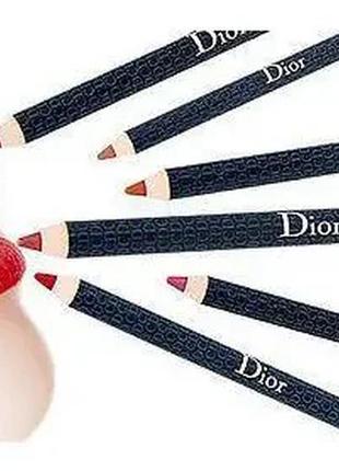 Олівець для губ dior contour lip liner pencil 943 — euphoric, тестер3 фото