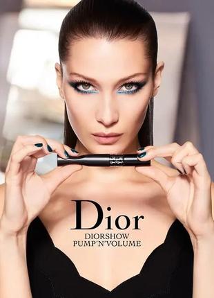 Тушь для ресниц dior diorshow pump'n'volume hd mascara 695 - brown6 фото