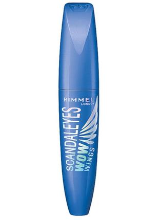 Тушь для ресниц rimmel scandaleyes wow wings waterproof mascara 001 - black3 фото