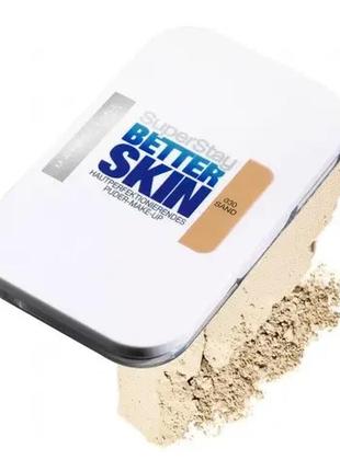 Пудра для обличчя maybelline new york super stay better skin powder 030 — sand (пісочний)4 фото