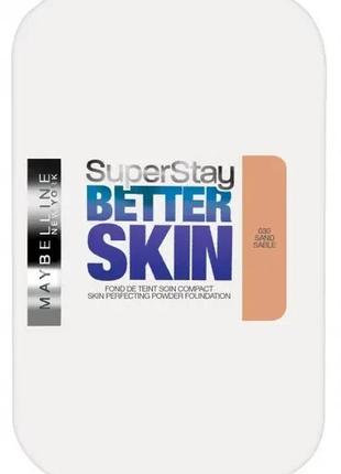 Пудра для лица maybelline new york super stay better skin powder 030 - sand (песочный)1 фото