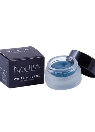 Подводка для глаз nouba write and blend linershadow 47 - tropical blue (тропический синий)4 фото