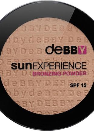 Пудра для обличчя debby sun experience no03 — south beach (північний пляж)3 фото