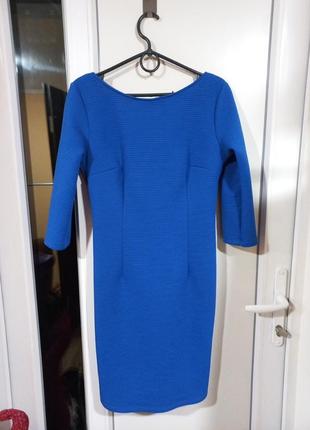 Синя сукня футляр2 фото
