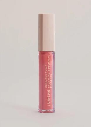 Блеск для губ lumene luminous shine hydrating and plumping lip gloss 6 - soft pink