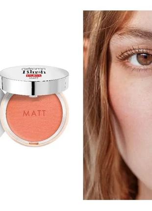 Рум'яна для обличчя pupa extreme blush matt 005 — rose brown6 фото