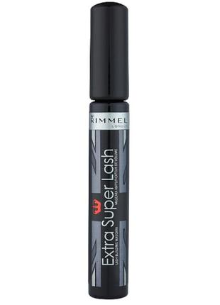 Тушь для ресниц rimmel extra super lash building mascara 101 - black4 фото