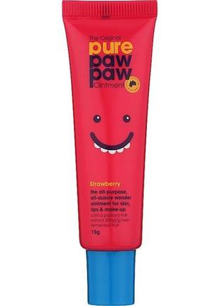 Відновлюючий бальзам для губ (полуниця) pure paw paw strawberry 15 g