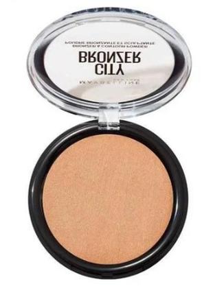 Пудра для лица maybelline new york city bronzer 200 - medium cool4 фото