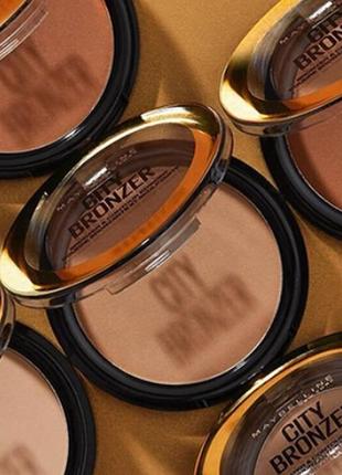 Пудра для обличчя maybelline new york city bronzer 200 — medium cool7 фото