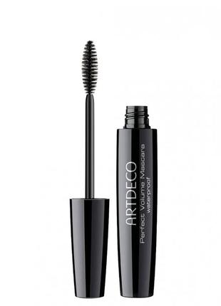 Туш для вій artdeco perfect volume mascara waterproof 71 — black (чорний)