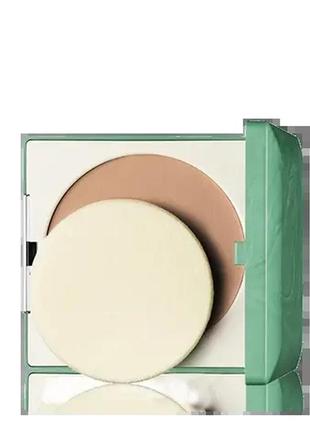 Пудра clinique stay-matte sheer pressed powder oil-free 01 — stay buff (темно-жовтий)