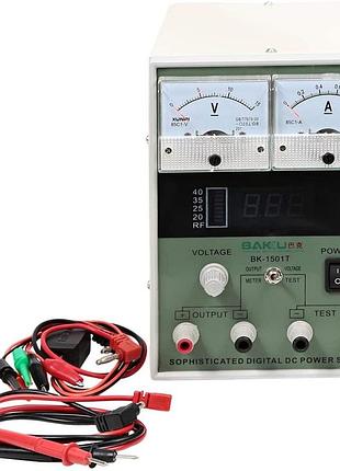 Блок живлення лабораторний стрілковий baku bk-1501t (11251)4 фото