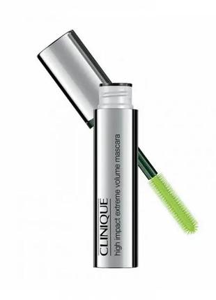 Туш для вій clinique high impact extreme volume mascara 01 — extreme black (чорна)4 фото