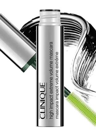 Тушь для ресниц clinique high impact extreme volume mascara 01 - extreme black (черная)