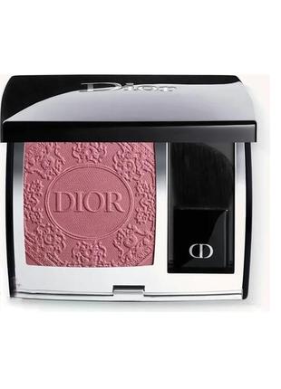 Рум'яна для обличчя dior rouge blush 621 — splendid rose, limited edition1 фото