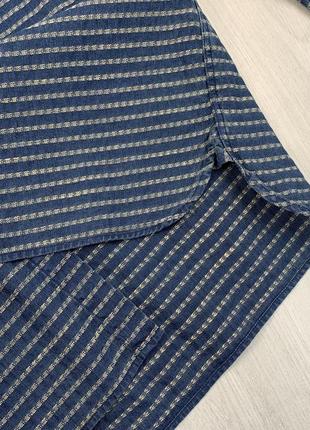 Рубашка левис levis синяя в мелкий узор washed7 фото